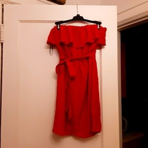 Red stylish sundress